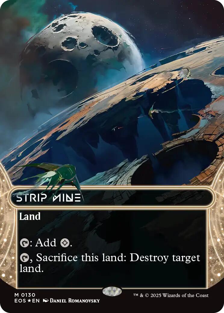 Strip Mine (0130) (Borderless) (Galaxy Foil) [Edge of Eternities: Stellar Sights] | The CG Realm