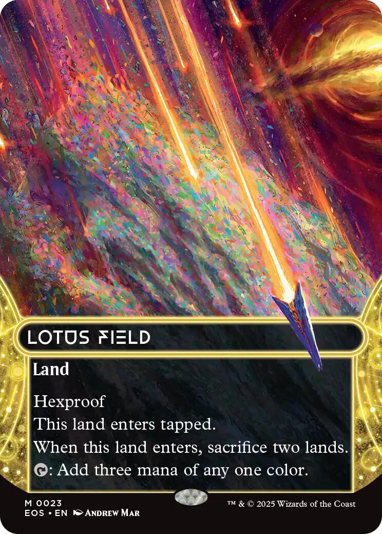 Lotus Field (0023) (Borderless) [Edge of Eternities: Stellar Sights] | The CG Realm