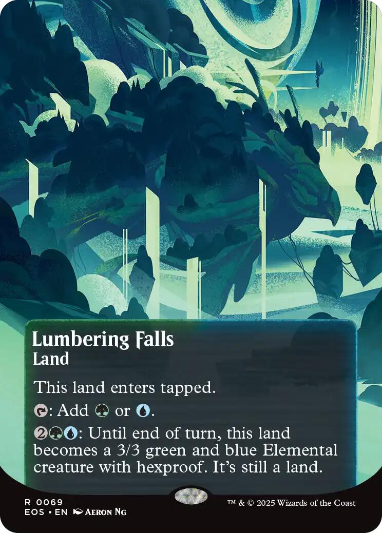 Lumbering Falls (0069) (Borderless) [Edge of Eternities: Stellar Sights] | The CG Realm