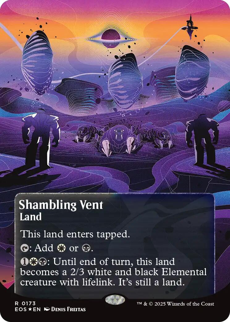 Shambling Vent (0173) (Borderless) (Galaxy Foil) [Edge of Eternities: Stellar Sights] | The CG Realm