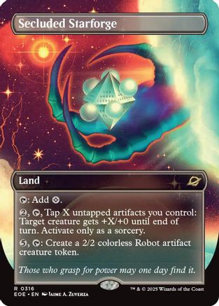 Secluded Starforge (Borderless) (EOE-316) - Edge of Eternities