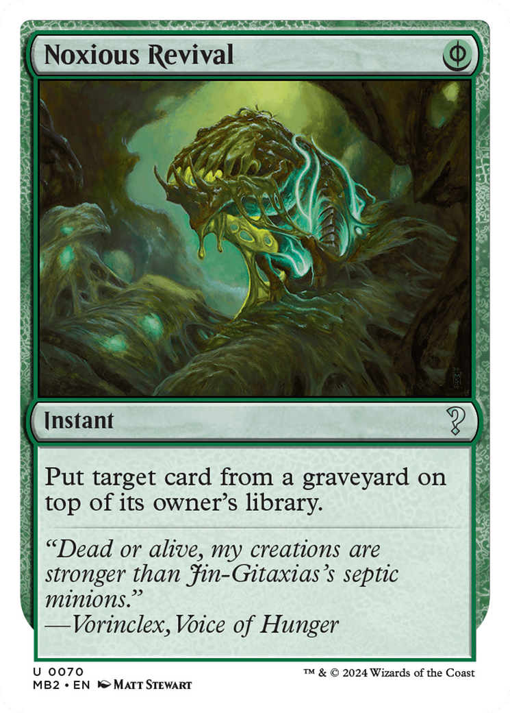 Noxious Revival (White Border) [Mystery Booster 2] | The CG Realm
