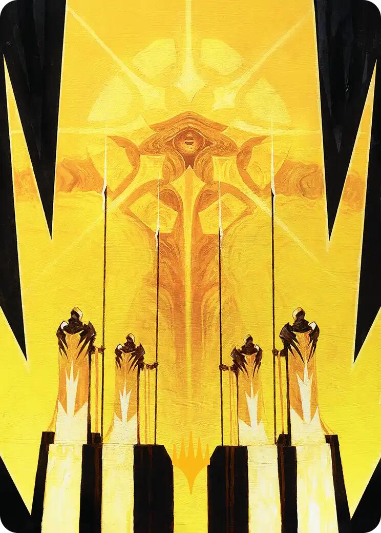 Hardlight Containment Art Card (Gold-Stamped Planeswalker Symbol) [Edge of Eternities Art Series] | The CG Realm