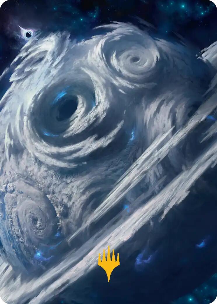 Uthros, Titanic Godcore Art Card (Gold-Stamped Planeswalker Symbol) [Edge of Eternities Art Series] | The CG Realm
