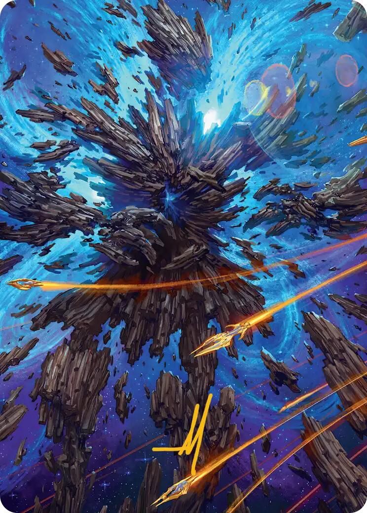 Celestial Colonnade Art Card (Gold-Stamped Signature) [Edge of Eternities Art Series] | The CG Realm