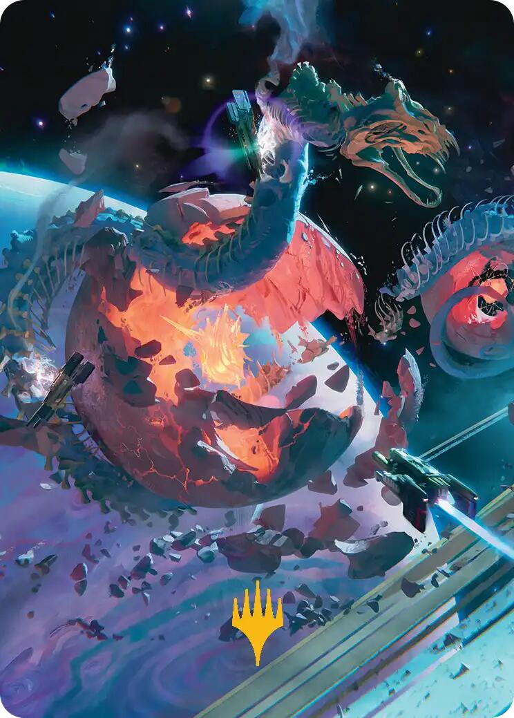 Scavenger Grounds Art Card (47/54) (Gold-Stamped Planeswalker Symbol) [Edge of Eternities Art Series] | The CG Realm