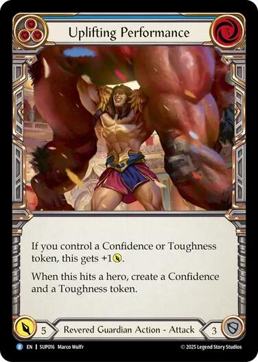 Uplifting Performance [SUP016] (Super Slam)  Rainbow Foil | The CG Realm