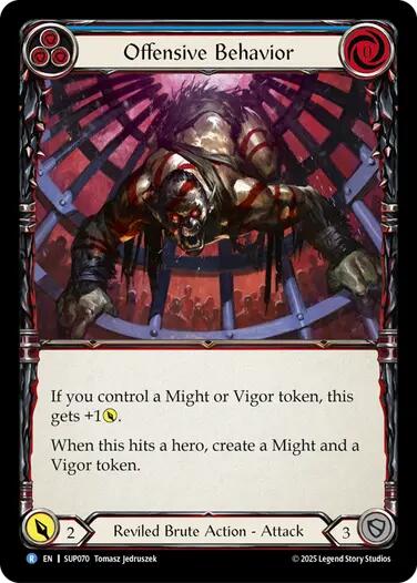Offensive Behavior [SUP070] (Super Slam)  Rainbow Foil | The CG Realm