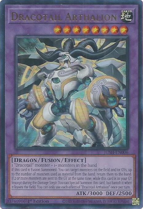 Dracotail Arthalion [JUSH-EN006] Ultra Rare | The CG Realm