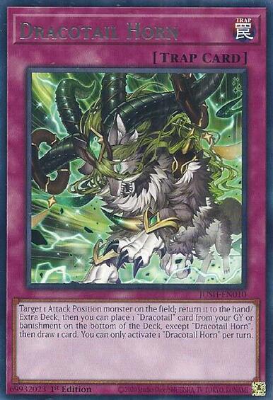 Dracotail Horn [JUSH-EN010] Rare | The CG Realm