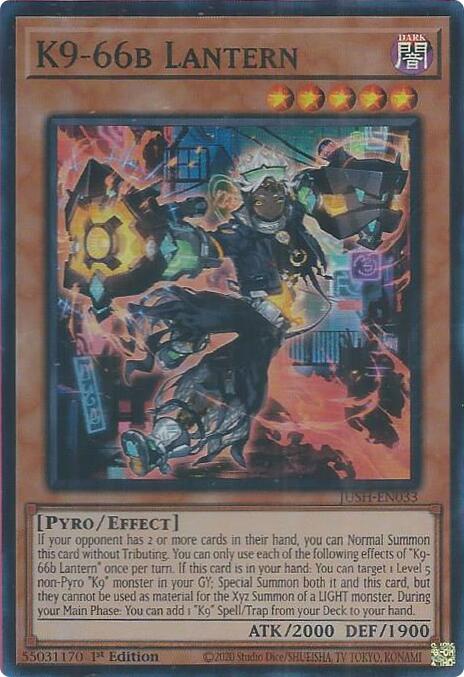 K9-66b Lantern [JUSH-EN033] Super Rare | The CG Realm