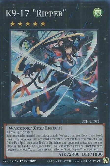 K9-17 "Ripper" [JUSH-EN035] Super Rare | The CG Realm