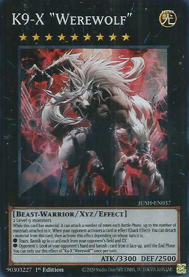 K9-X "Werewolf" [JUSH-EN037] Super Rare | The CG Realm