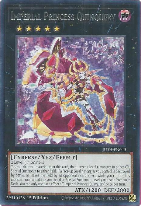 Imperial Princess Quinquery [JUSH-EN045] Rare | The CG Realm
