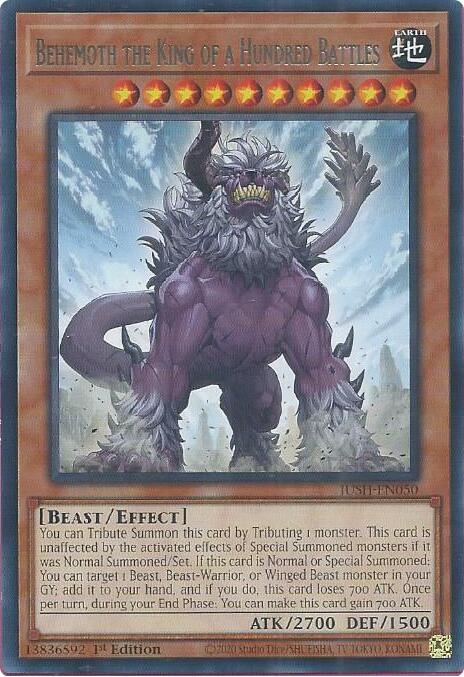 Behemoth the King of a Hundred Battles [JUSH-EN050] Rare | The CG Realm
