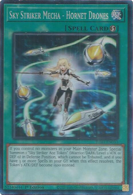 Sky Striker Mecha - Hornet Drones (CR) [JUSH-EN053] Collector's Rare | The CG Realm