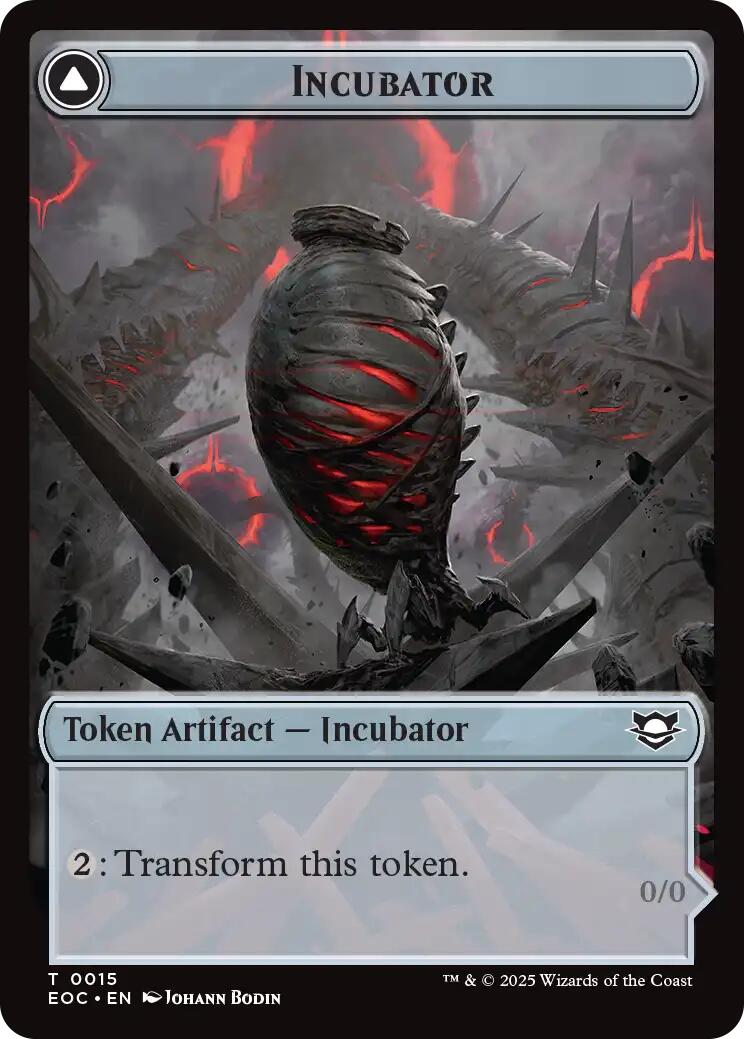 Incubator // Phyrexian Double-Sided Token [Edge of Eternities Commander Tokens] | The CG Realm