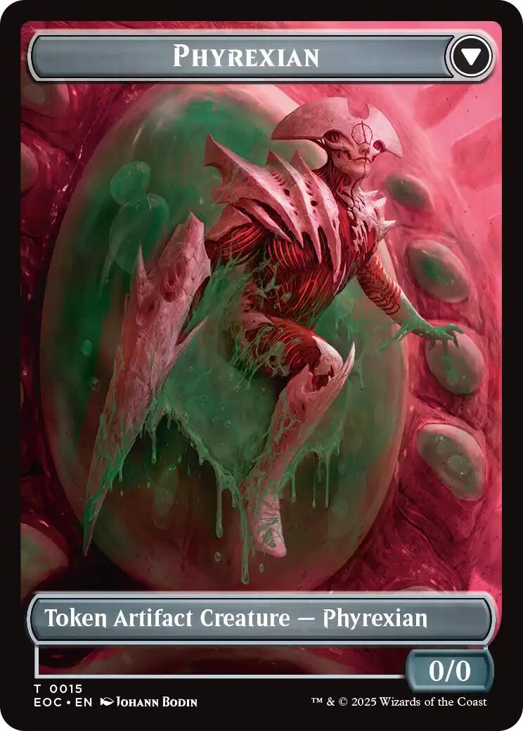 Incubator // Phyrexian Double-Sided Token [Edge of Eternities Commander Tokens] | The CG Realm