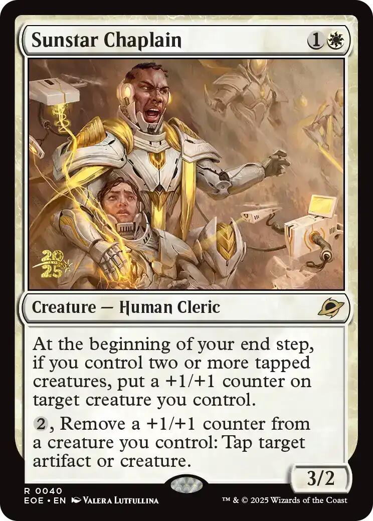 Sunstar Chaplain [Edge of Eternities Prerelease Promos] | The CG Realm