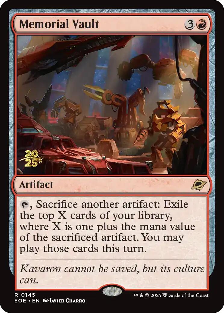 Memorial Vault [Edge of Eternities Prerelease Promos] | The CG Realm