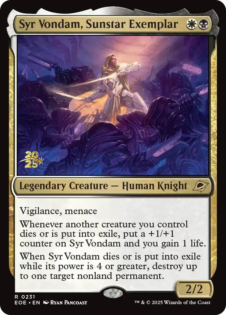 Syr Vondam, Sunstar Exemplar [Edge of Eternities Prerelease Promos] | The CG Realm