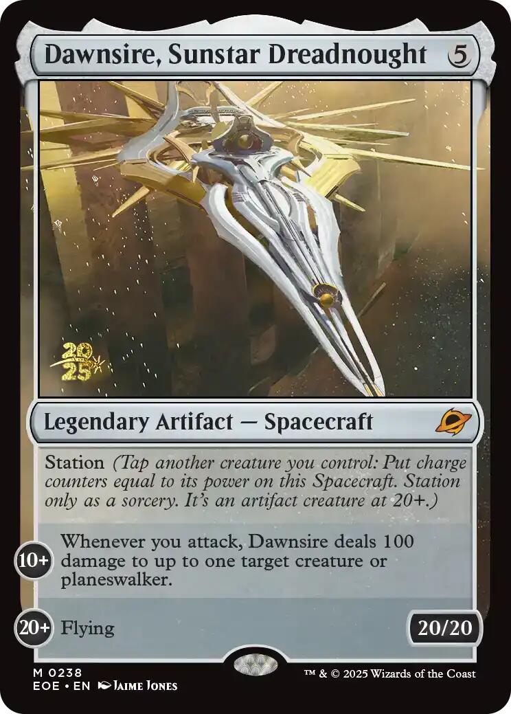 Dawnsire, Sunstar Dreadnought [Edge of Eternities Prerelease Promos] | The CG Realm