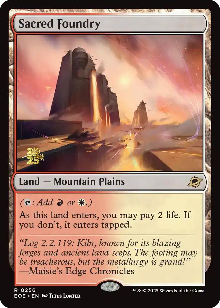 Sacred Foundry [Edge of Eternities Prerelease Promos] | The CG Realm