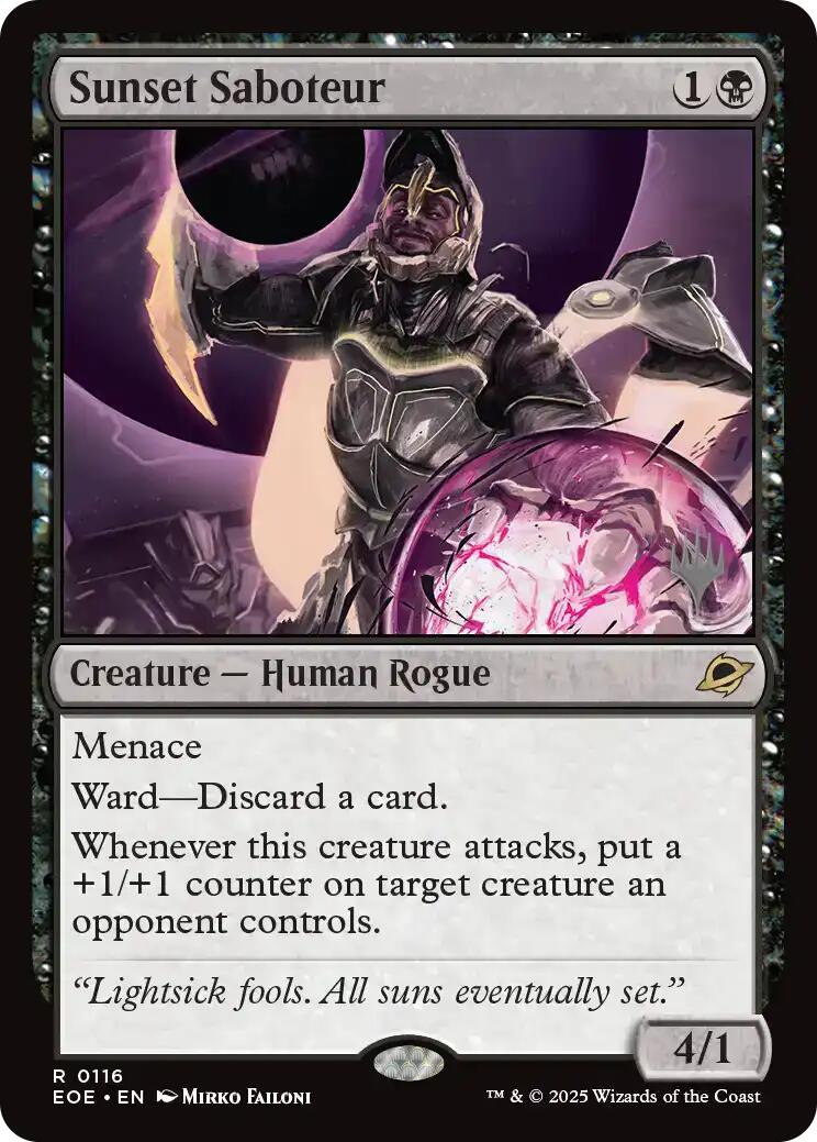 Sunset Saboteur [Edge of Eternities Promo Pack] | The CG Realm