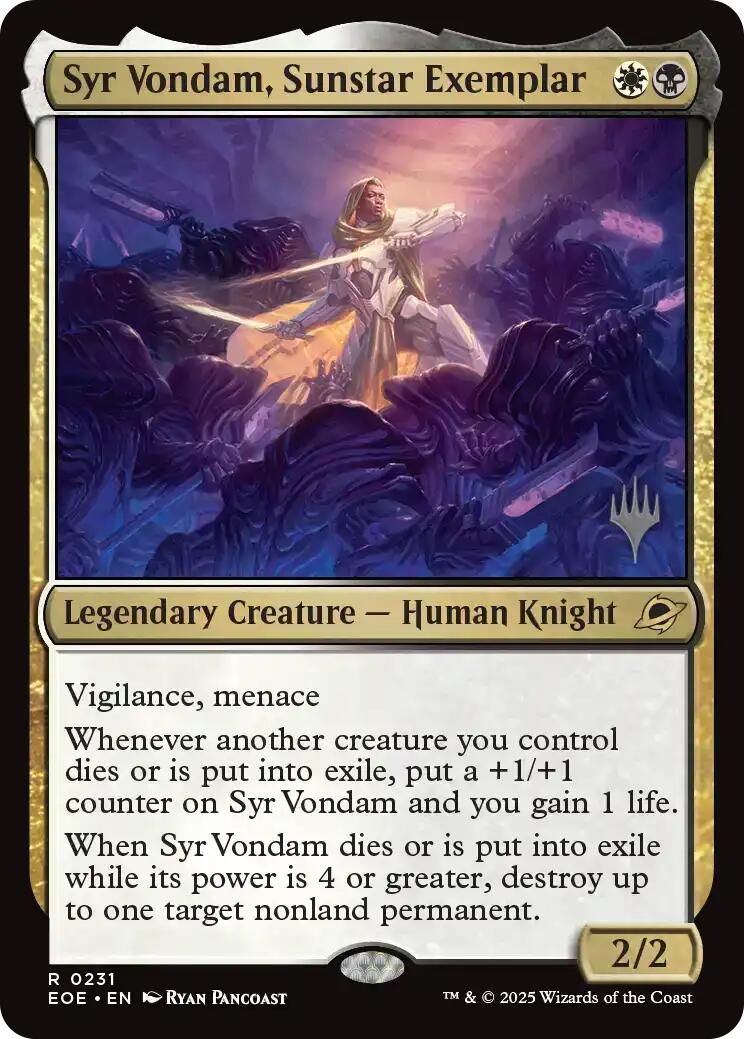 Syr Vondam, Sunstar Exemplar [Edge of Eternities Promo Pack] | The CG Realm