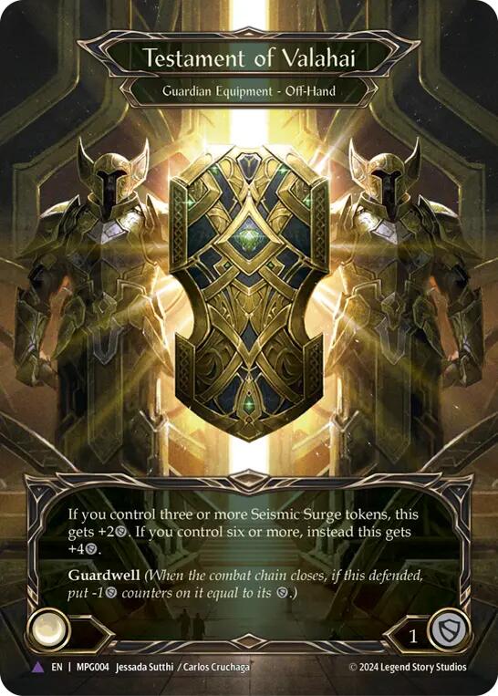 Testament of Valahai (Marvel Cold Foil) [MPG004] (Mastery Pack Guardian)  Cold Foil | The CG Realm