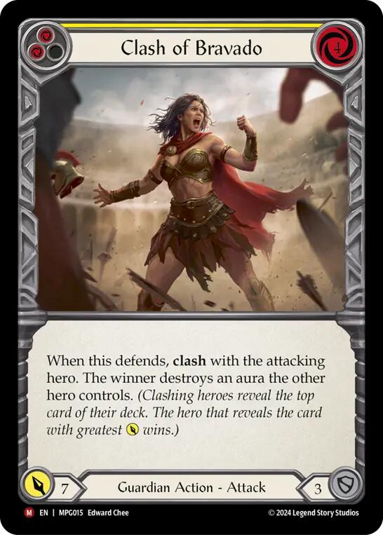 Clash of Bravado [MPG015] (Mastery Pack Guardian)  Rainbow Foil | The CG Realm