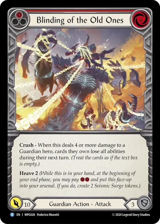 Blinding of the Old Ones [MPG026] (Mastery Pack Guardian) | The CG Realm