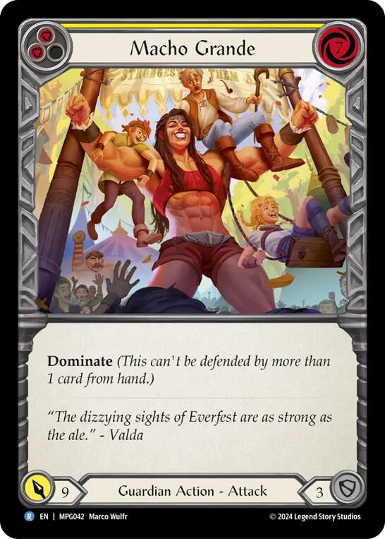 Macho Grande (Yellow) [MPG042] (Mastery Pack Guardian)  Rainbow Foil | The CG Realm