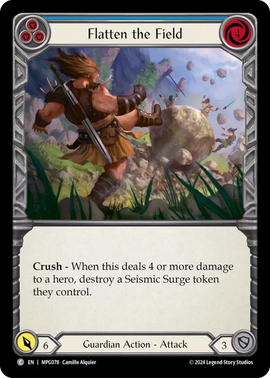 Flatten the Field (Blue) [MPG078] (Mastery Pack Guardian) | The CG Realm