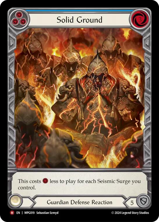 Solid Ground (Extended Art) [MPG019] (Mastery Pack Guardian)  Rainbow Foil | The CG Realm