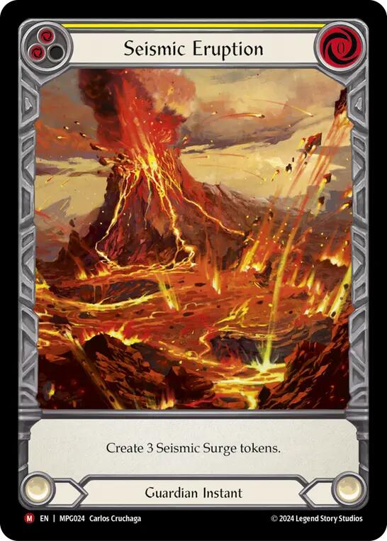 Seismic Eruption (Extended Art) [MPG024] (Mastery Pack Guardian)  Rainbow Foil | The CG Realm