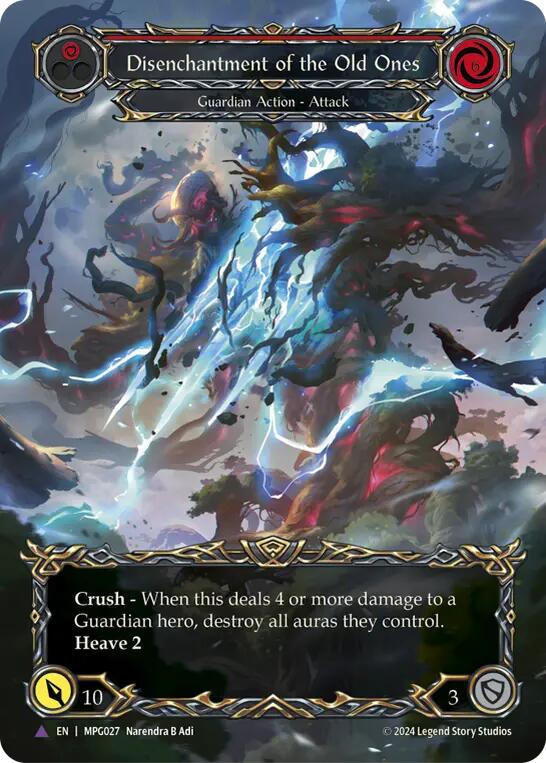 Disenchantment of the Old Ones (Marvel Cold Foil) [MPG027] (Mastery Pack Guardian)  Cold Foil | The CG Realm