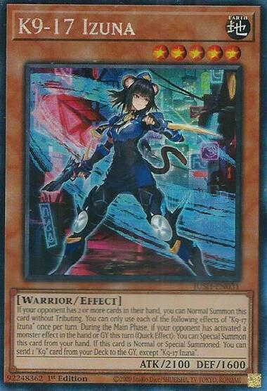 K9-17 Izuna (CR) [JUSH-EN031] Collector's Rare | The CG Realm