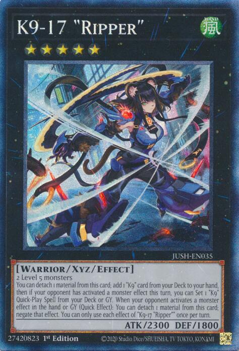K9-17 "Ripper" (CR) [JUSH-EN035] Collector's Rare | The CG Realm
