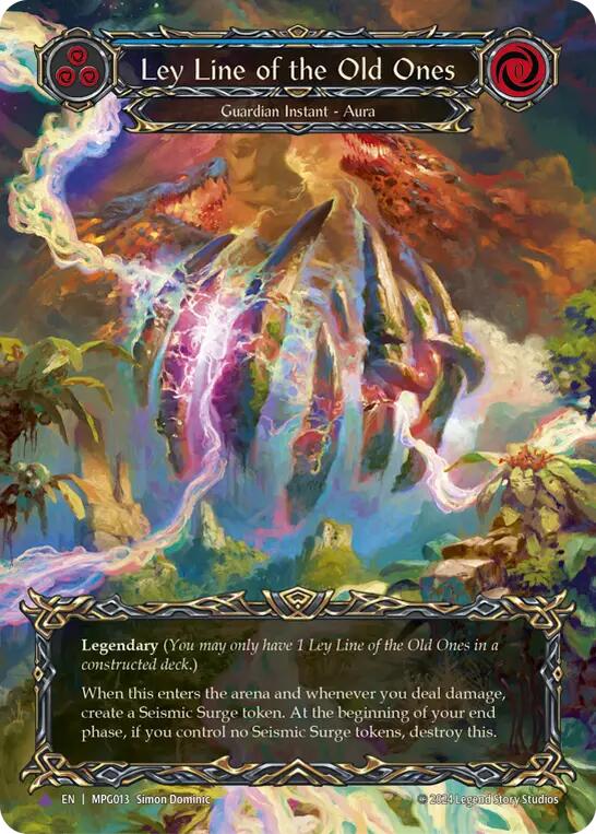 Ley Line of the Old Ones (Cold Foil) (Marvel) [MPG013] (Mastery Pack Guardian)  Cold Foil | The CG Realm