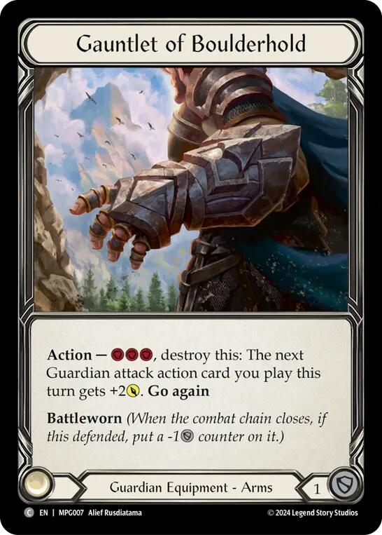 Gauntlet of Boulderhold [MPG007] (Mastery Pack Guardian)  Cold Foil | The CG Realm