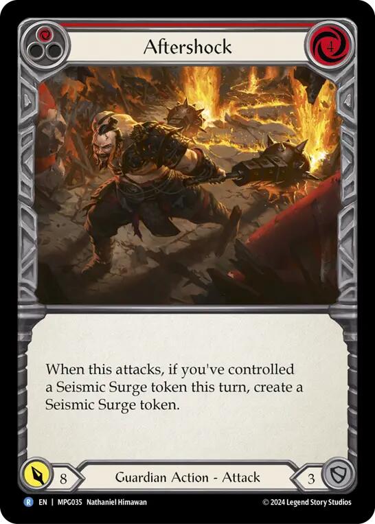 Aftershock (Red) [MPG035] (Mastery Pack Guardian)  Rainbow Foil | The CG Realm