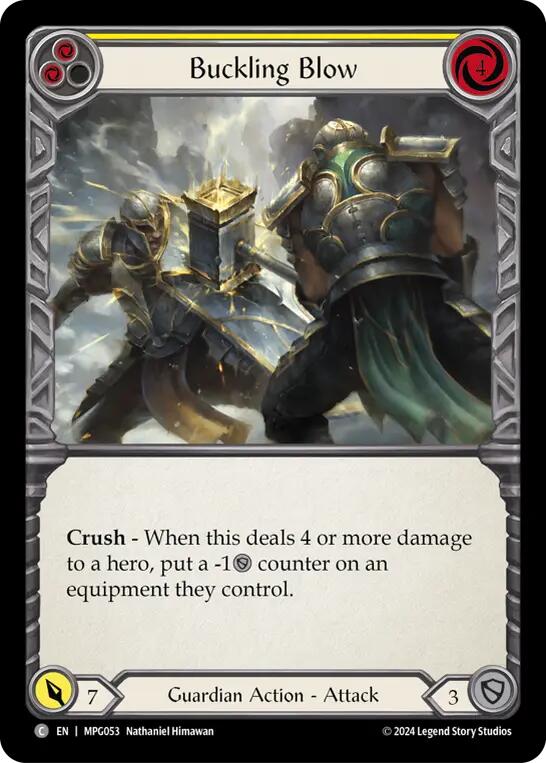 Buckling Blow (Yellow) [MPG053] (Mastery Pack Guardian) | The CG Realm