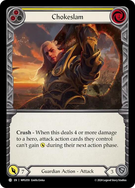 Chokeslam (Yellow) [MPG059] (Mastery Pack Guardian) | The CG Realm