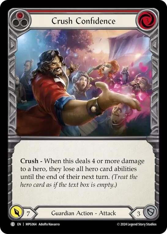 Crush Confidence (Red) [MPG064] (Mastery Pack Guardian) | The CG Realm