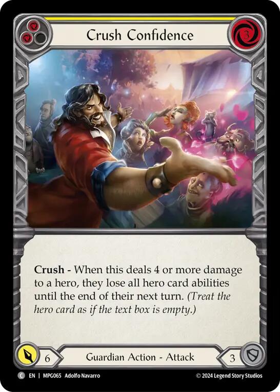 Crush Confidence (Yellow) [MPG065] (Mastery Pack Guardian) | The CG Realm