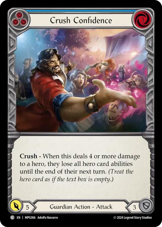 Crush Confidence (Blue) [MPG066] (Mastery Pack Guardian) | The CG Realm