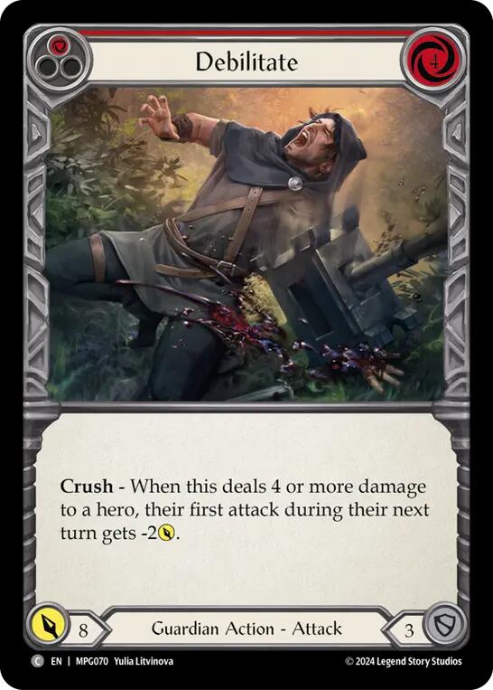 Debilitate (Red) [MPG070] (Mastery Pack Guardian) | The CG Realm