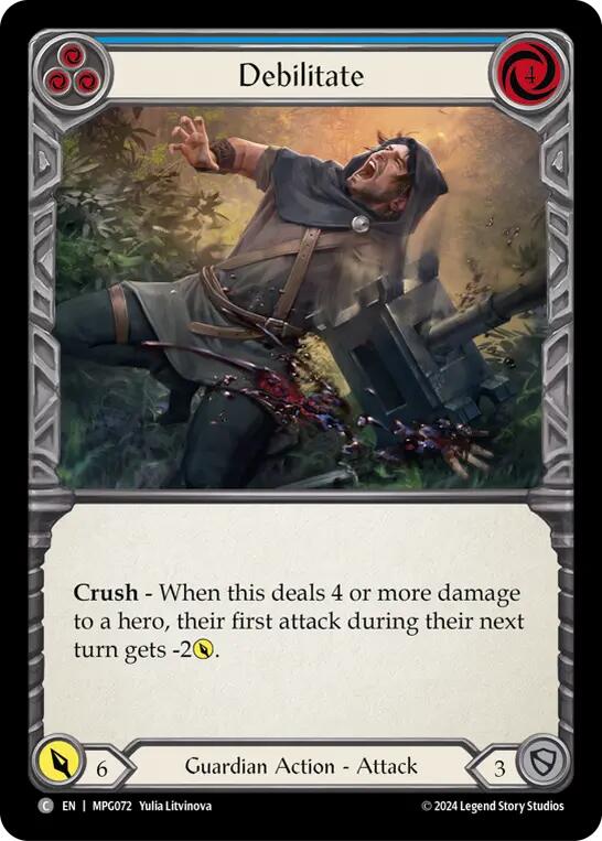 Debilitate (Blue) [MPG072] (Mastery Pack Guardian) | The CG Realm