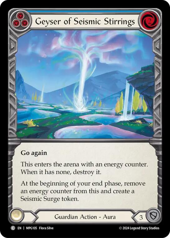 Geyser of Seismic Stirrings (Blue) [MPG105] (Mastery Pack Guardian) | The CG Realm
